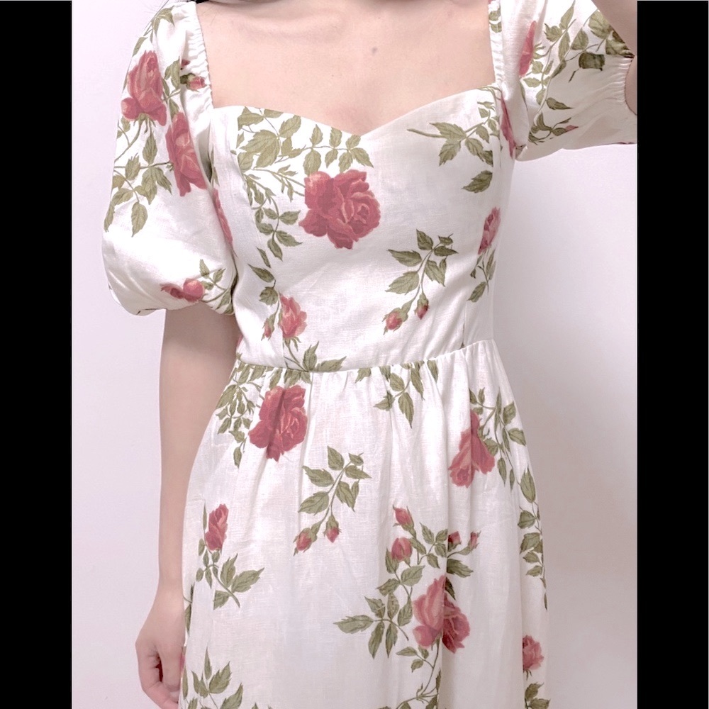 Reformation 100% Linen Dress  🍓 AUTHENTIC - Picture 2 of 10